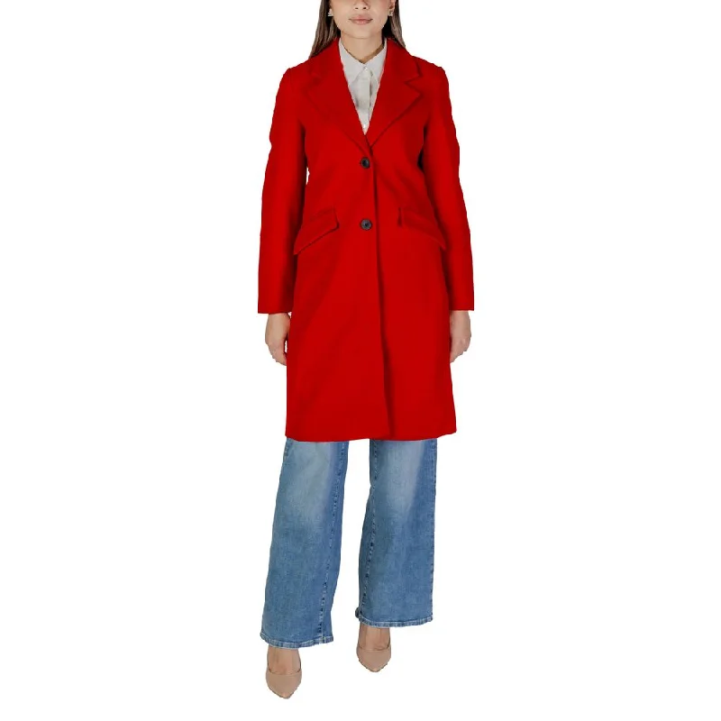 women's long padded coats -Vero Moda  Polyester Jackets & Women's Coat