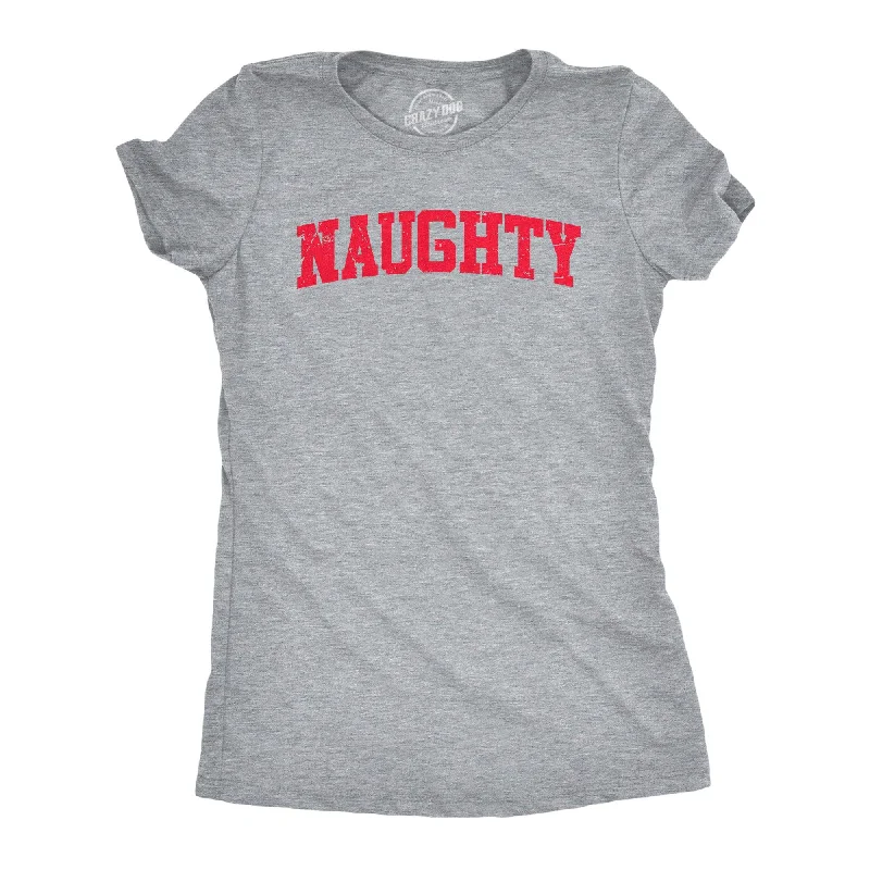 women's wrap tops -Naughty Women's T Shirt