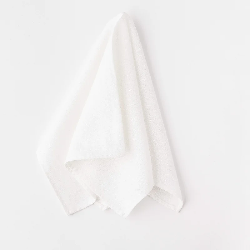 women's fringed skirts -Pearl White Poly/Linen Pocket Square