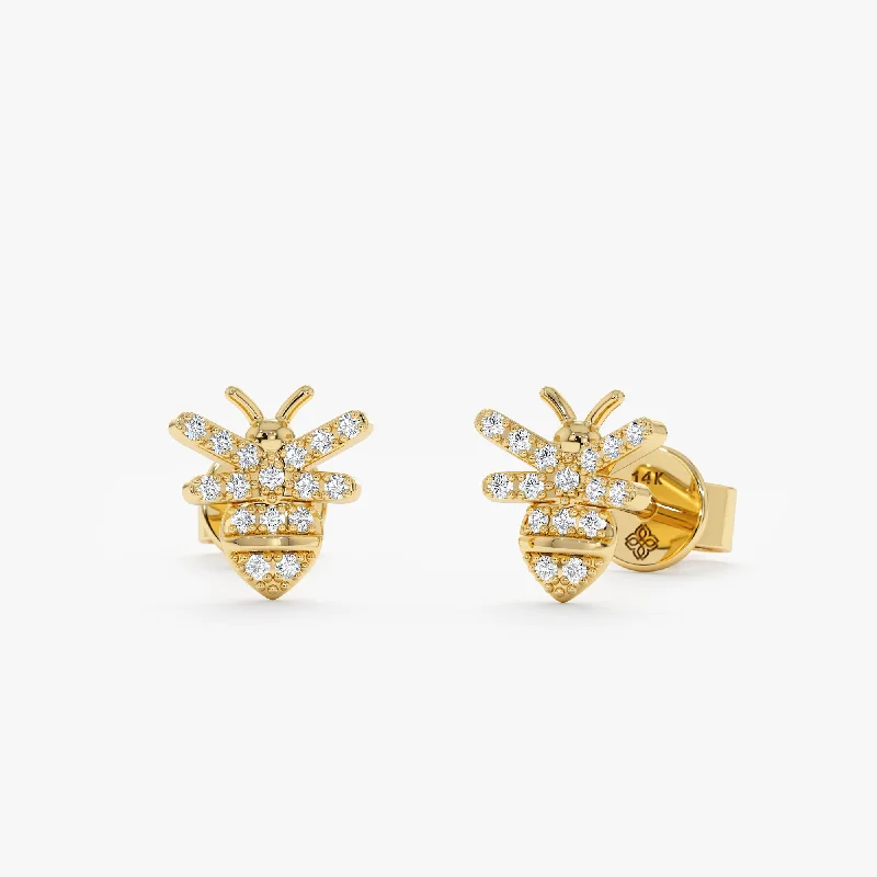 women's starry earrings -Diamond Bumblebee Studs, Beyoncé