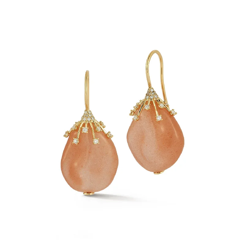 stylish resin earrings for women -Moondrop Earrings