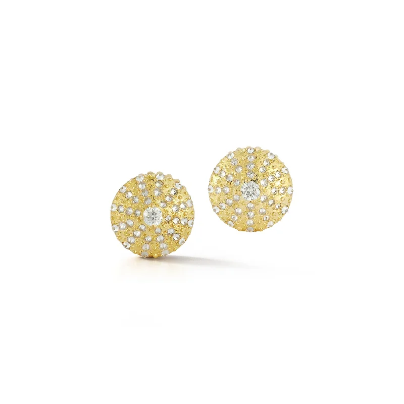 trendy gemstone earrings for women -Renna x Alejandra Alonso Rojas Sea Urchin Studs