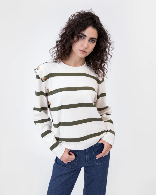 casual button-up tops for women -Berk Top