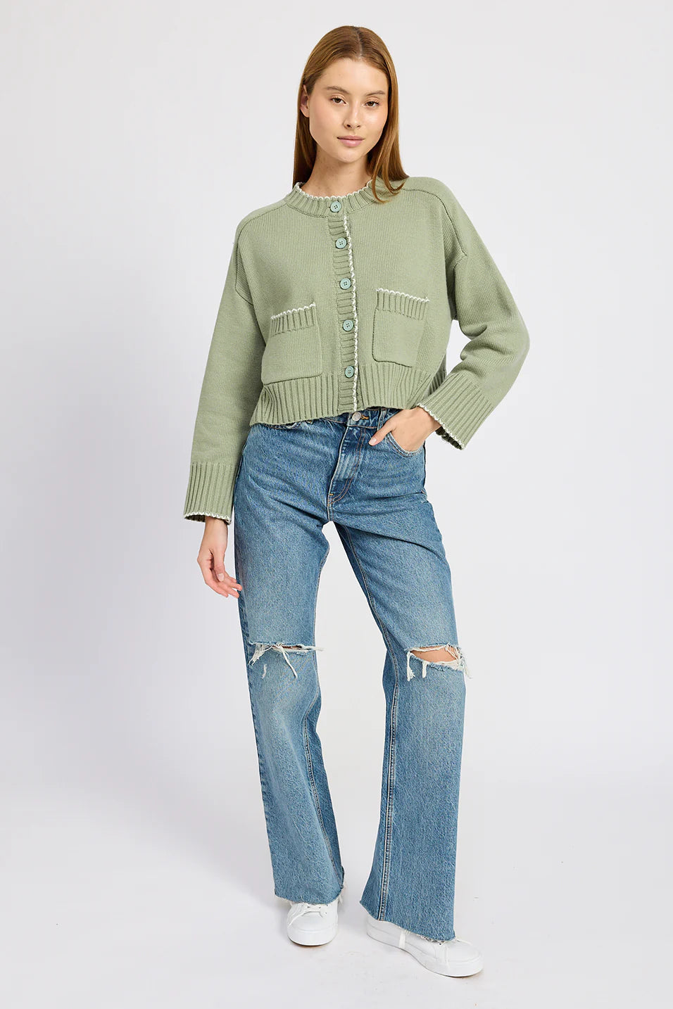 women's crop tops -Everly Cardigan