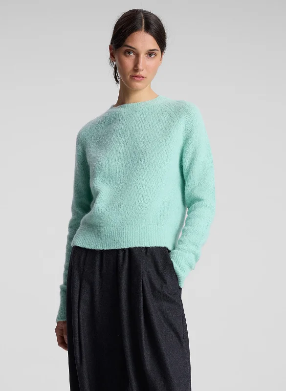 ladies' summer tops -Frankie Wool Cashmere Crew Neck Sweater