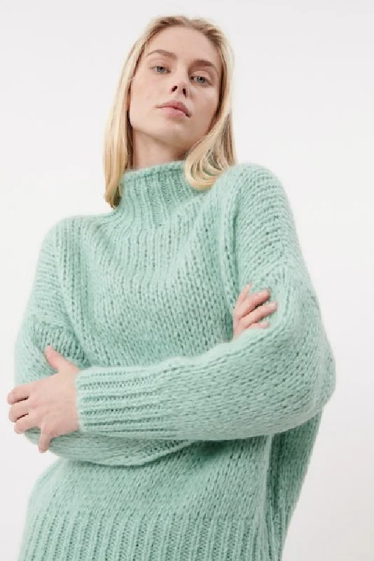 women's wrap tops -FRNCH Noah Sweater