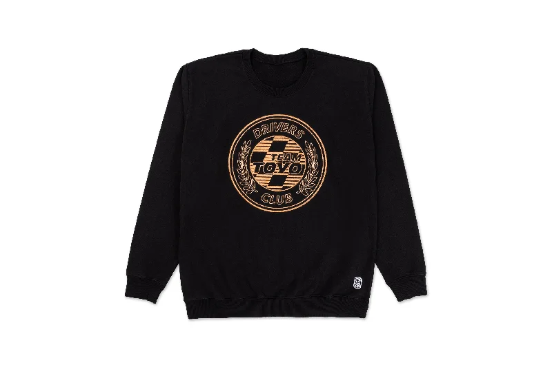 women's high-neck tops -Team Toyo World Class Crew Neck Black