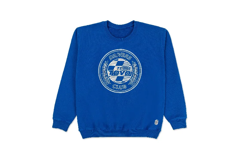 ladies' satin tops -Team Toyo World Class Crew Neck True Blue