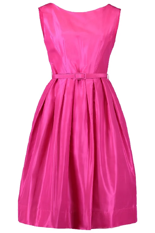 women's belted dresses -Sleeveless Cocktail Dress