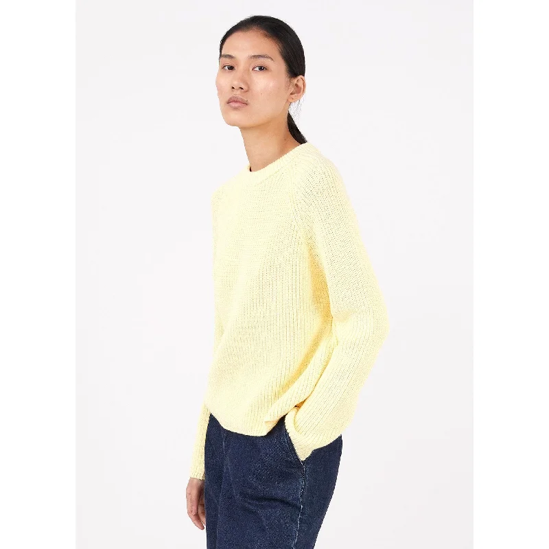 stylish casual dresses for women -Boxy Crew Neck Jumper | Women | Lemon