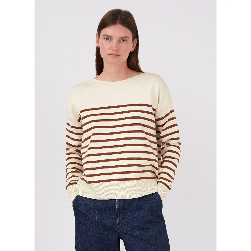 trendy tulle dresses for women -Breton Stripe Jumper | Women | Ecru x Gingerbread